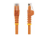 Startech 50cm CAT6 Ethernet Cable, 10 Gigabit Snagless RJ45 650MHz 100W PoE Patch Cord, CAT 6 10GbE UTP Network Cable w/Strain Relief, Orange, Wiring is UL Certified/TIA - Front