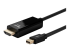 Lindy adapter cable - DisplayPort / HDMI - Right-angle
