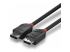 Lindy Black Line - DisplayPort cable - Right-angle