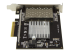 StarTech.com Quad Port 10G SFP+ Network Card, Intel XL710 Open SFP+ Converged Adapter, PCIe 10 Gigabit Ethernet Server NIC, 10GbE Fiber Optic LAN Card Dell PowerEdge HPE ProLiant, NIC Card - Right side