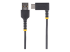StarTech.com 6in (15cm) USB A to C Charging Cable Right Angle, Heavy Duty Fast Charge USB-C Cable, USB 2.0 A to Type-C, Durable and Rugged Aramid Fiber, 3A, S20/iPad/Pixel - Front