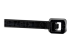 Startech 4"(10cm) Cable Ties, 1/16"(2mm) wide, 7/8"(22mm) Bundle Diameter, 18lb(8kg) Tensile Strength, Nylon Self Locking Zip Ties with Curved Tip, 94V-2/UL Listed, 100 Pack, Black - Close up