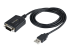 StarTech.com 3ft (1m) USB to Serial Cable with COM Port Retention, DB9 Male RS232 to USB Converter, Straight Through USB to Serial Adapter for PLC/Printer/Scanner - Right-angle