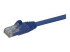 Startech 50cm CAT6 Ethernet Cable, 10 Gigabit Snagless RJ45 650MHz 100W PoE Patch Cord, CAT 6 10GbE UTP Network Cable w/Strain Relief, Blue, Wiring is UL Certified/TIA - Close up