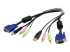 StarTech.com 6 ft 4-in-1 USB VGA KVM Switch Cable with Audio and Microphone - Right-angle
