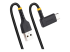 StarTech.com 6in (15cm) USB A to C Charging Cable Right Angle, Heavy Duty Fast Charge USB-C Cable, USB 2.0 A to Type-C, Durable and Rugged Aramid Fiber, 3A, S20/iPad/Pixel - Left-angle