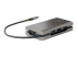StarTech.com USB-C Multiport Adapter, HDMI/VGA, 4K 60Hz Video, 3-Port USB Hub, 100W Power Delivery Pass-Through, GbE, USB Type-C Travel Dock w/ Charging, 1ft/30cm Wrap-Around Cable - Back
