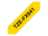 Brother TZe-FX641 - Black on yellow - Left-angle