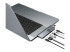 HyperDrive DUO Pro - Docking station - Left-angle
