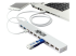 Eaton Tripp Lite series 10-Port USB 3.0 / USB 2.0 Combo Hub - Right-angle