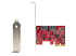StarTech.com SATA PCIe Card, 2 Port PCIe SATA Expansion card, 6Gbps SATA Card, Full/Low Profile, PCI Express to SATA Adapter, ASM1062R SATA RAID Controller Card - Top