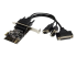 StarTech.com 2S1P PCI Express Serial Parallel Combo Card with Breakout Cable - Right-angle