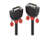 Lindy Black Line - DVI cable - Multi-angle
