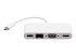 C2G USB C to HDMI, VGA, USB A & RJ45 Adapter - Front