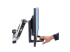 Ergotron - Mounting component (handle, interface plate) - Left-angle