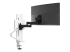 Ergotron TRACE - Mounting kit (pivot, base, VESA spacer, lift column, extension arms, 2-piece desk clamp, cable management channel) - Back