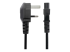 StarTech.com 6ft (2m) UK Laptop Power Cable, BS 1363 to C5 Clover Leaf, 2.5A 250V, 18AWG, Notebook/Laptop Replacement Cord, Printer Cable, UK Laptop Charger Cord, BS 1363 to IEC60320 C5 - Left side