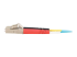 C2G LC-LC 10Gb 50/125 OM3 Duplex Multimode PVC Fiber Optic Cable (LSZH) - Right-angle