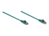 Intellinet Network Patch Cable, Cat6, 10m, Green, CCA, U/UTP, PVC, RJ45, Gold Plated Contacts, Snagless, Booted, Lifetime Warranty, Polybag - Left-angle
