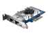 QNAP QXG-10G2T-X710 - Network adapter - Left-angle