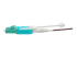 Eaton Tripp Lite Series 40G MTP/MPO to 4xLC Fan-Out OM4 Plenum-Rated Fiber Optic Cable, 40GBASE-SR4, Push/Pull Tabs, Magenta, 2 m - Close up