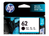 HP 62 - black - original - Front