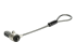 Startech Universal Laptop Cable Lock Expansion Loop, 6? (15cm) Anti Theft 4-Digit Combination K-Slot Lock, Computer Security Cable to Create Twin/Multi-Head Lock for Multiple Devices - Back