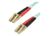 StarTech.com Aqua OM4 Duplex Multimode Fiber - Right-angle