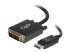 C2G 2m DisplayPort to Single Link DVI-D Adapter Cable M/M - Right-angle