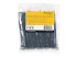 Startech 4"(10cm) Cable Ties, 1/16"(2mm) wide, 7/8"(22mm) Bundle Diameter, 18lb(8kg) Tensile Strength, Nylon Self Locking Zip Ties with Curved Tip, 94V-2/UL Listed, 100 Pack, Black - Front