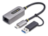 StarTech.com USB-C to Ethernet Adapter w/USB-A Adapter, Realtek RTL8153B - Left-angle