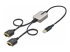 StarTech.com 2ft (60cm) 2-Port USB to Serial Adapter Cable, Interchangeable DB9 Screws/Nuts, COM Retention, USB-A to DB9 RS232, FTDI, Level-4 ESD Protection, Windows/macOS/ChromeOS/Linux - Right-angle