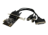 StarTech.com 2S1P PCI Express Serial Parallel Combo Card with Breakout Cable - Top