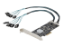 StarTech.com 8 Port SATA PCIe Card, PCI Express 6Gbps SATA Expansion Card with 4 Host Controllers, SATA PCIe Controller Card, PCI-e x4 Gen 2 to SATA III Adapter Card, Drive Cables Incl. - Left-angle