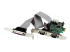 StarTech.com 2S1P Native PCI Express Parallel Serial Combo Card with 16550 UART - Left-angle