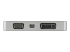 Startech USB C Multiport Video Adapter with HDMI, VGA, Mini DisplayPort or DVI, USB Type C Monitor Adapter to HDMI 2.0 or mDP 1.2 (4K 60Hz), VGA or DVI (1080p), Space Gray Aluminum - Back