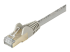 StarTech.com 10m CAT6A Ethernet Cable, 10 Gigabit Shielded Snagless RJ45 100W PoE Patch Cord, CAT 6A 10GbE STP Network Cable w/Strain Relief, Grey, Fluke Tested/UL Certified Wiring/TIA - Close up