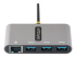 StarTech.com 3-Port USB-C Hub with Ethernet, 3x USB-A Ports, Gigabit Ethernet, USB 3.0 5Gbps, Bus-Powered, USB Type-C Hub w/ GbE and 1ft/30cm Long Cable, Portable USB-C to USB-A Laptop Hub - Front