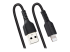 StarTech.com 1m (3ft) USB to Lightning Cable, MFi Certified, Coiled iPhone Charger Cable, Black, Durable and Flexible TPE Jacket Aramid Fiber, Heavy Duty Coil Charging Cable - Left-angle