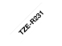 Brother TZe-R231 - Black on white - Close up