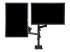 Startech Desk Mount Dual Monitor Arm, Full Motion Monitor Mount for 2x VESA Displays up to 32" (up to 17lb/8kg), Ergonomic Vertical Stackable Arms, Articulating, Height Adjustable - Front