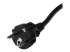 StarTech.com 2m (6ft) Computer Power Cord, 16AWG, EU Schuko to C19 Power Cord, 16A 250V, Black Replacement AC Cord, TV/Monitor Power Cable, Schuko CEE 7/7 to IEC 60320 C19 Power Cord - Close up