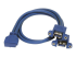 StarTech 2 Port Panel Mount USB 3.0 Cable - Right-angle