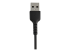 StarTech.com 12 in(30cm) Durable Black USB-A to Lightning Cable, Heavy Duty Rugged Aramid Fiber USB Type A to Lightning Charger/Sync Power Cord, Apple MFi Certified iPad/iPhone 12 Pro Max - Close up