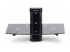 StarTech.com Floating Wall-Mounted AV Shelf, Adjustable Height Shelf For Under TV, Organize A/V Equipment On Black Tempered Glass Shelf - Front
