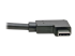 Eaton Tripp Lite Series USB-C to USB-A Cable (M/M), Right-Angle C, USB 3.2 Gen 1 (5 Gbps), Thunderbolt 3 Compatible, 3 ft. (0.91 m) - Close up
