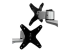Startech Desk Mount Dual Monitor Arm - Close up