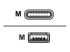 Huddly - USB cable - USB Type A (M) to 24 pin USB-C (M) - Front