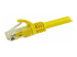 Startech 2m CAT6 Ethernet Cable, 10 Gigabit Snagless RJ45 650MHz 100W PoE Patch Cord, CAT 6 10GbE UTP Network Cable w/Strain Relief, Yellow, Wiring is UL Certified/TIA - Close up