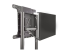 Startech Mobile TV Cart, Portable Rolling TV Stand for 37-70" VESA Display (154lb/70kg), with Shelf & Storage Compartment, Rotate/Tilt Display, Universal TV Mount on Casters/Wheels - Close up